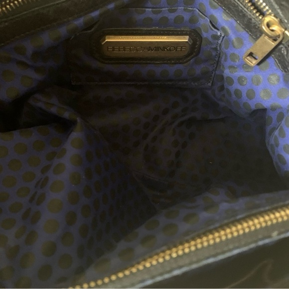 VGUC Rebecca Minioff black Motto leather crossbody bag - Picture 6 of 6